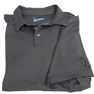 PGA Tour Dark Gray Short Sleeve Golf Shirt XL